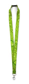 Lanyard recyclée personnalisable : Bio quadri 15 mm