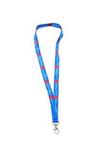 Lanyard recyclée personnalisé : Bio quadri 10 mm