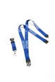 lanyard premium publicitaire bleu  1