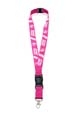 lanyard promotionnel rose 