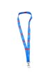 lanyard recyclee personnalise bleu 